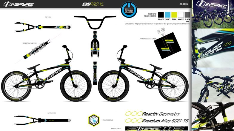 Design produit gamme BMX Inspyre Bicycles