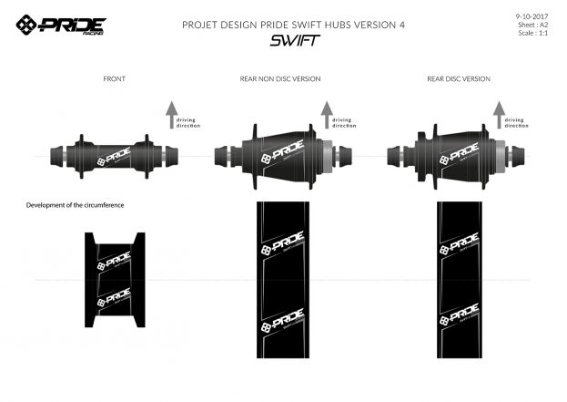 Design produit moyeux Swift